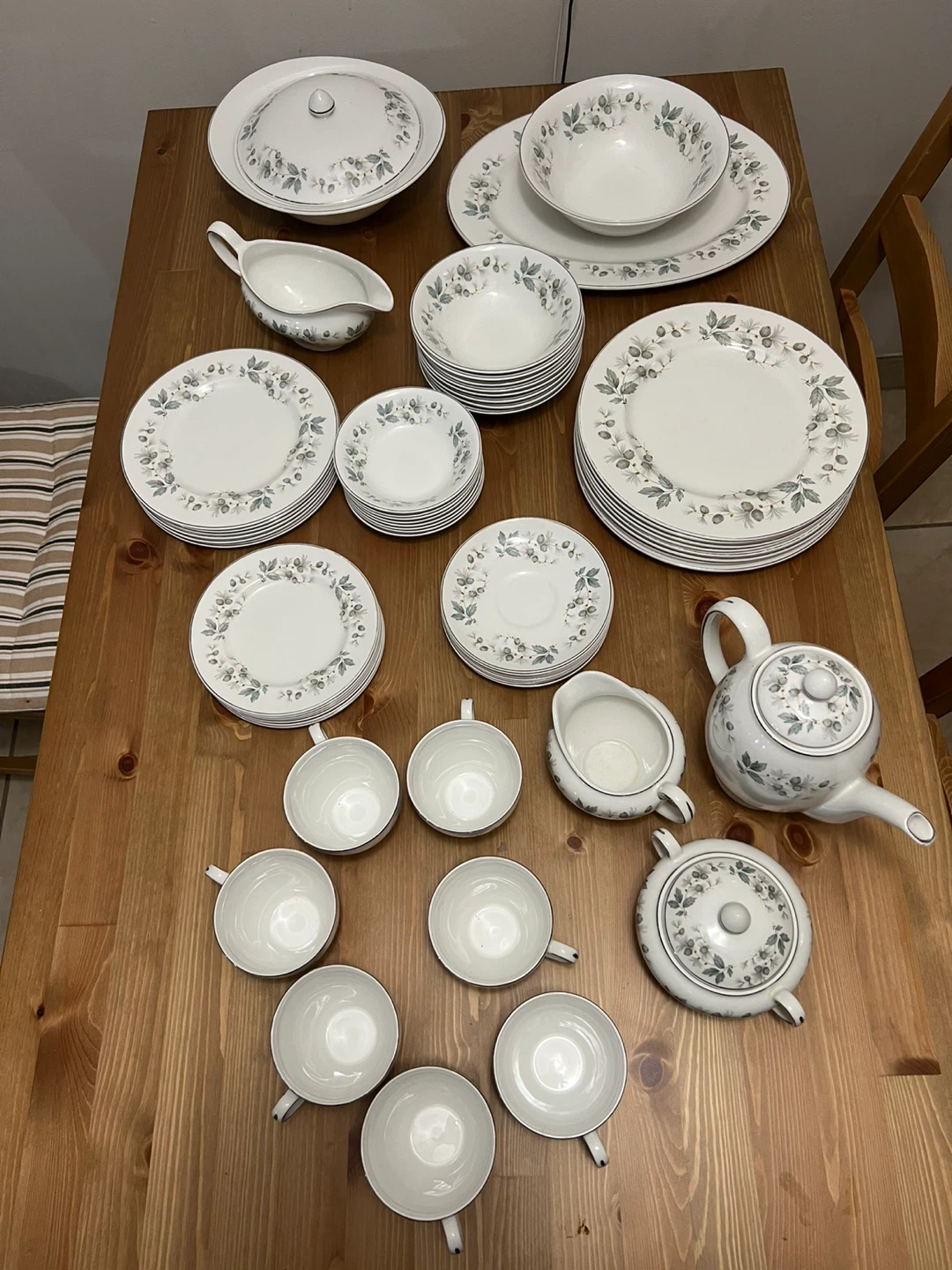 Johnson Brothers Snowhite Ironstone Tea Set and Dinnerware - photo 2