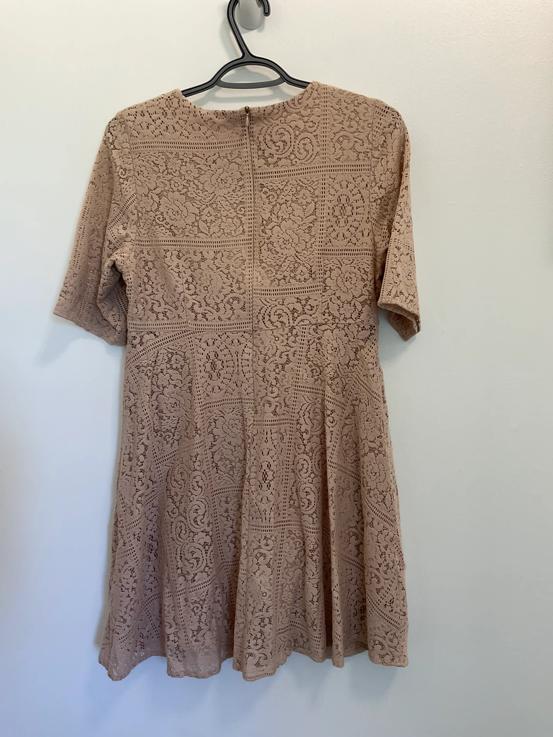 Zara Pink-Beige Lace Dress - photo 2