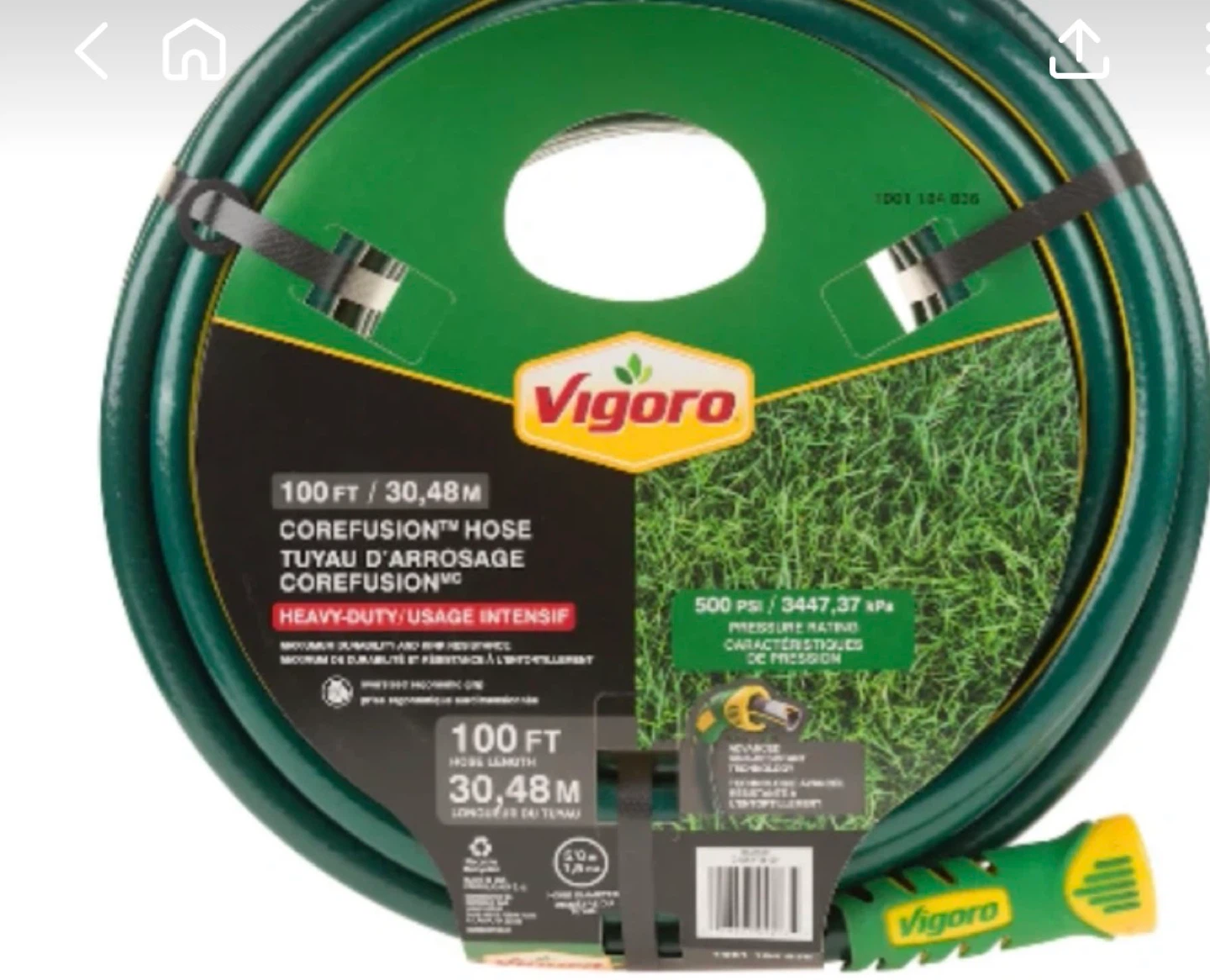 Vigoro 100 ft Corefusion Heavy-Duty Hose FREE