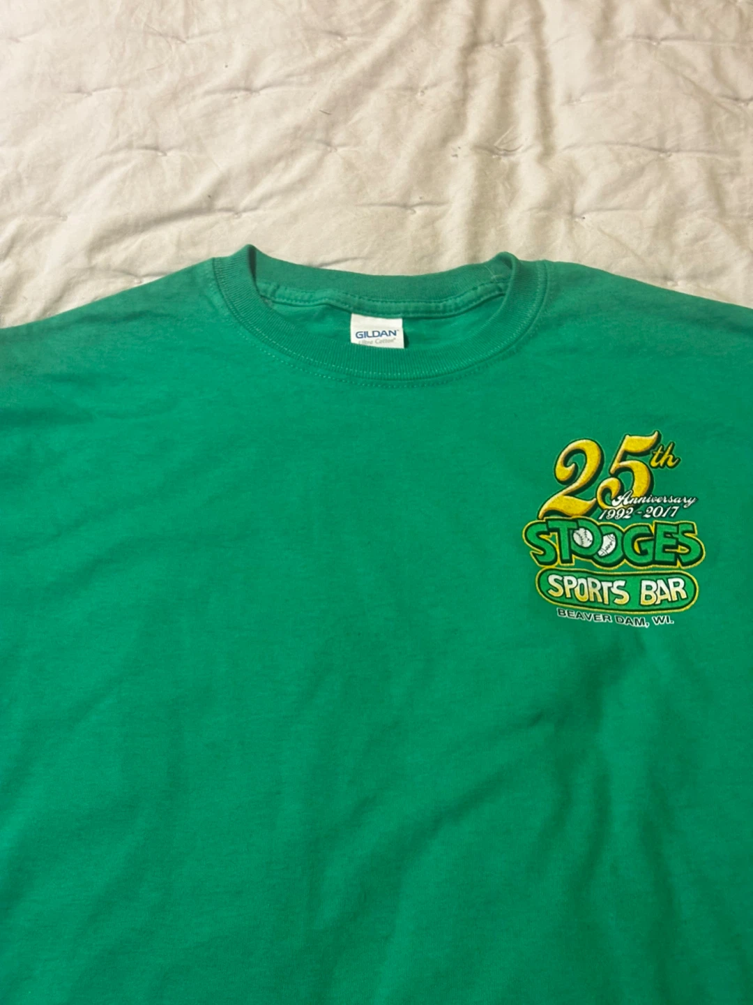 Gildan Green Stooges Sports Bar T-Shirt - photo 2