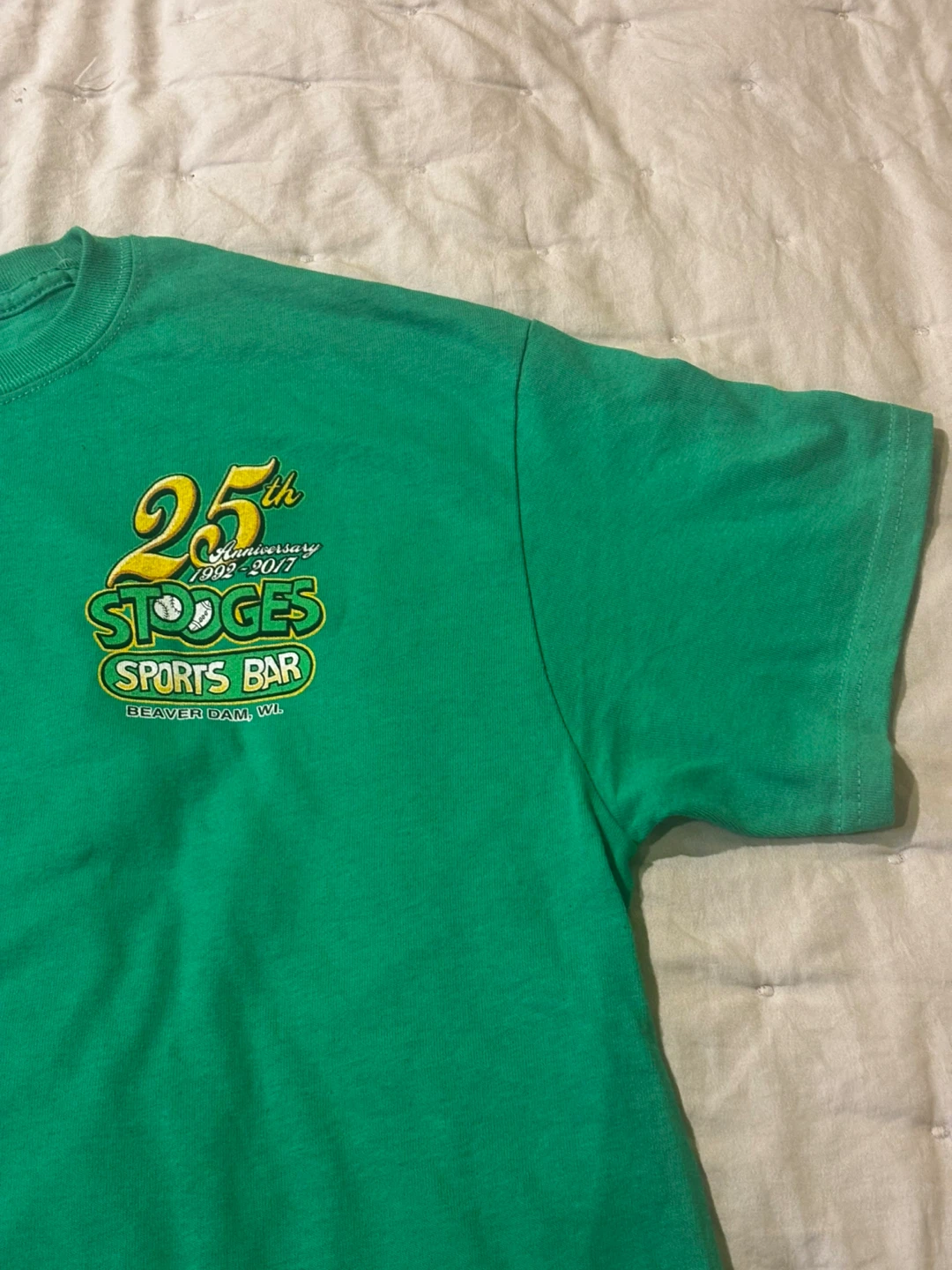 Gildan Green Stooges Sports Bar T-Shirt - photo 3