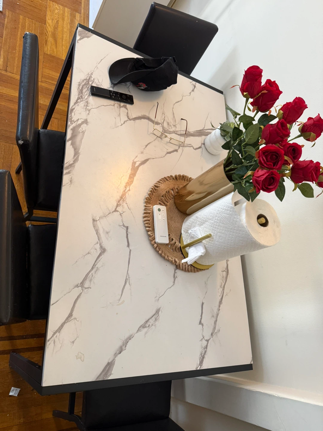 Marble Top Dining Table with 4 Chairs - photo 3