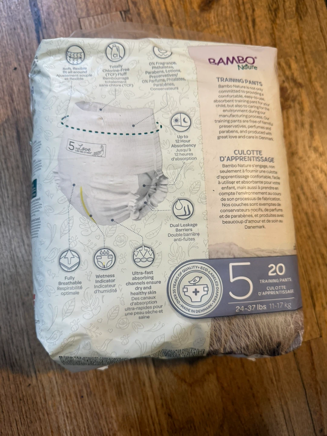BAMBO Nature Dream Training Pants Size 5 (20 Count) - photo 3