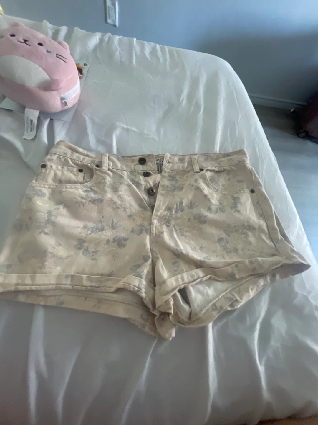 Forever 21 Floral High-Waisted Shorts - Size 10