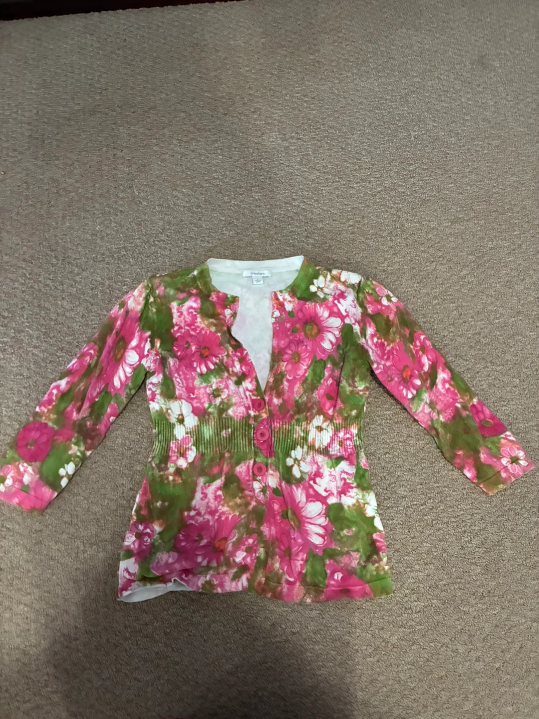 Dressbarn Women's Floral Cardigan