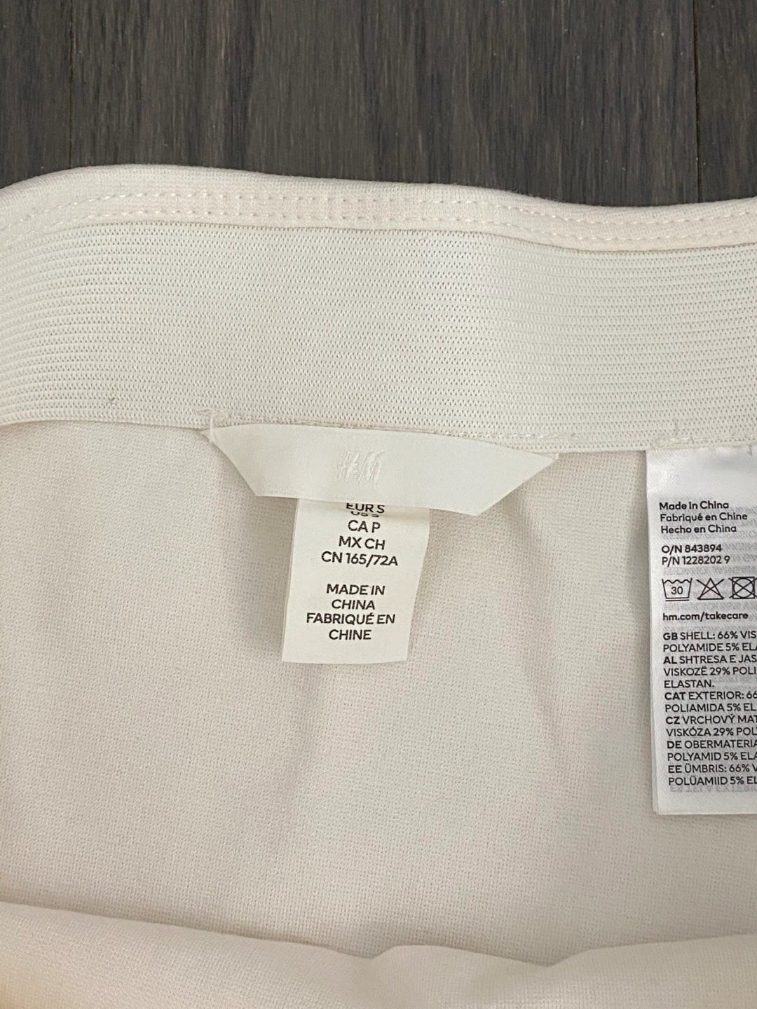 H&M White Mini Skirt size S - photo 2