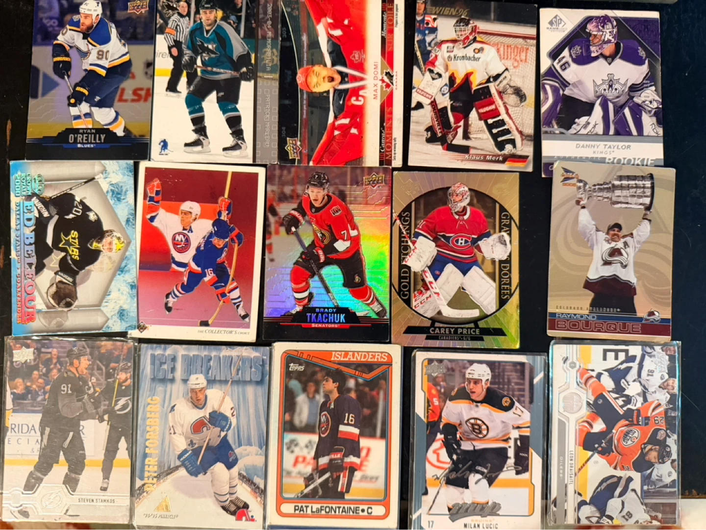 Collection of NHL Hockey Trading Cards