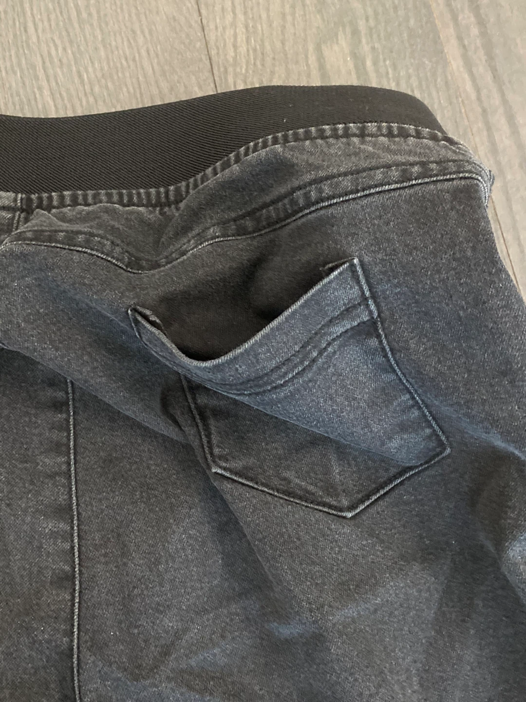 Black Wash Denim Pants - photo 4