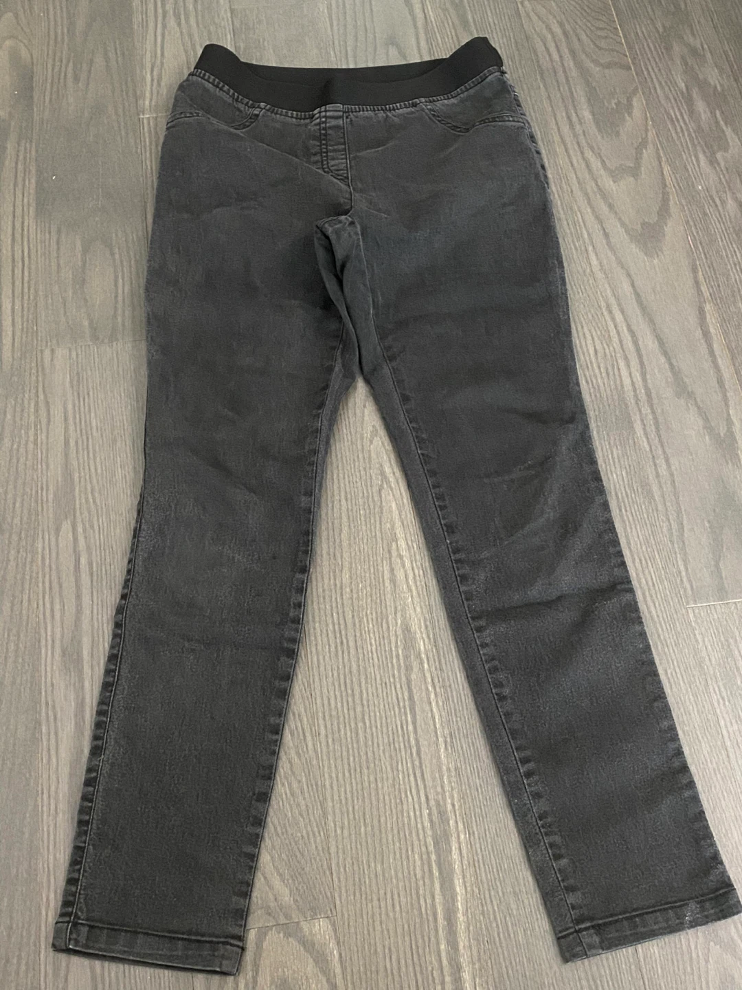 Black Wash Denim Pants
