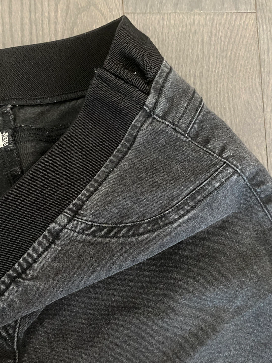 Black Wash Denim Pants - photo 3