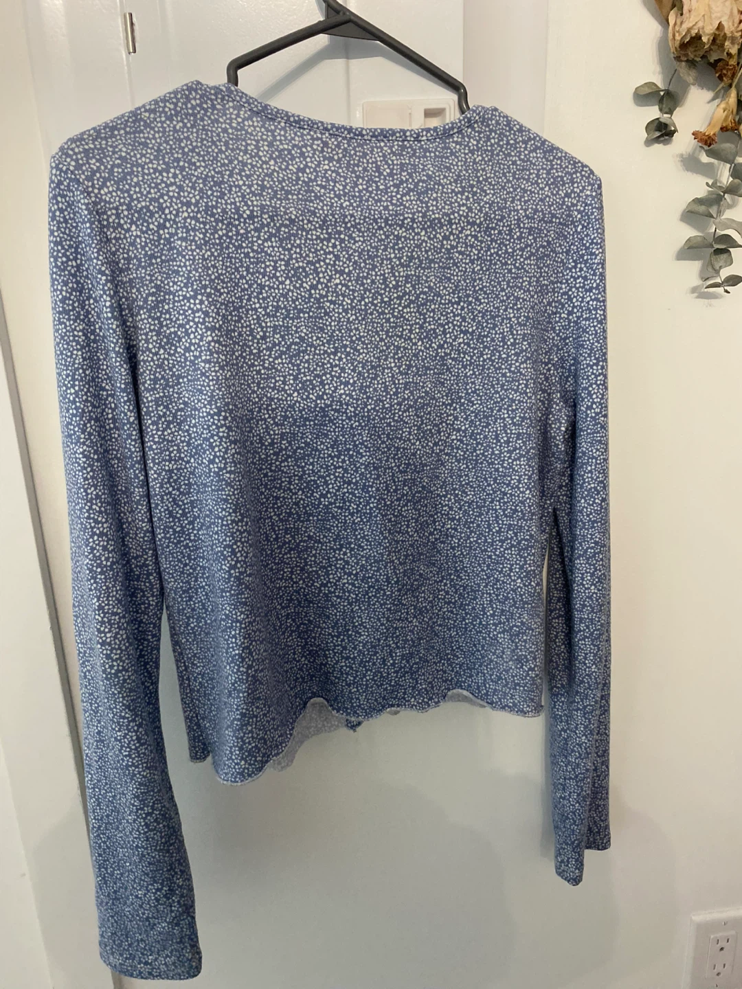 Aeropostale Blue Floral Cardigan top M - photo 3