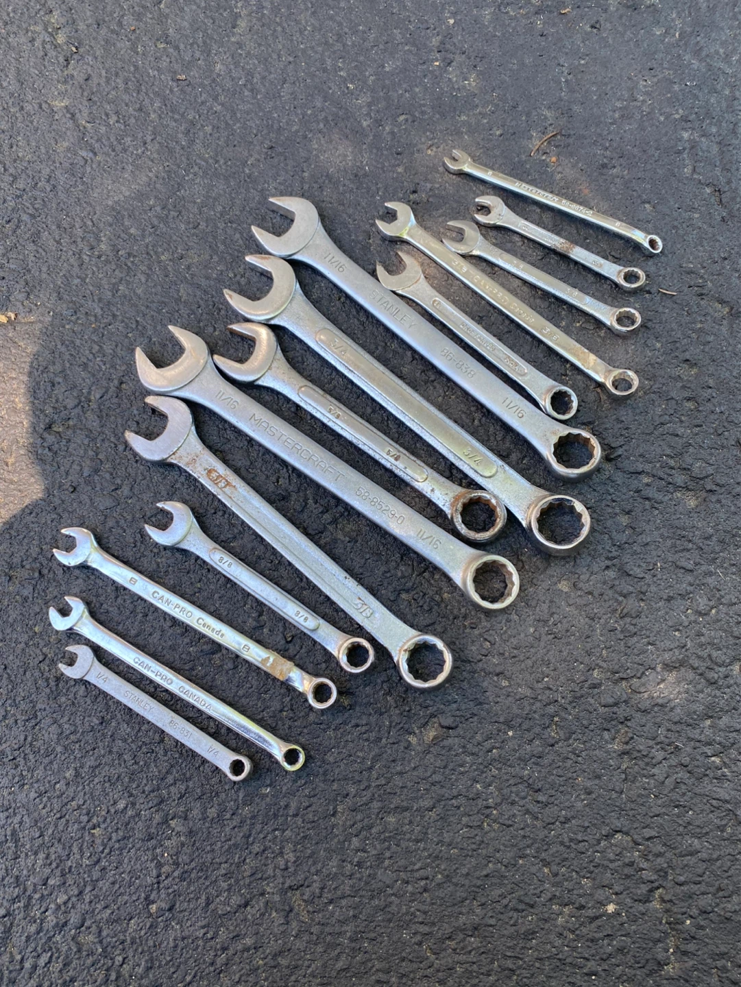 Assorted Combination Wrenches
