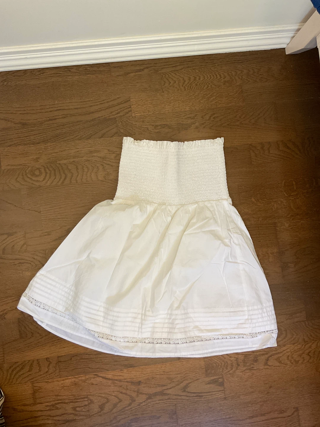 White Strapless Dress