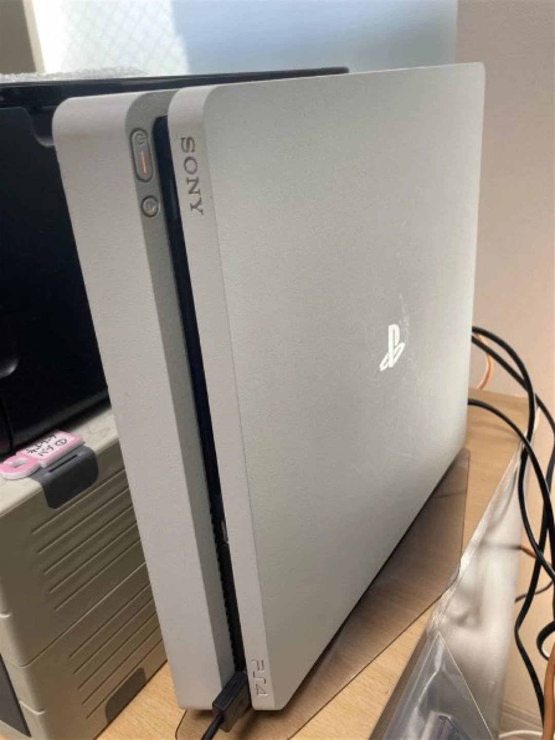 White PS4 Slim w/ Controller and RDR2