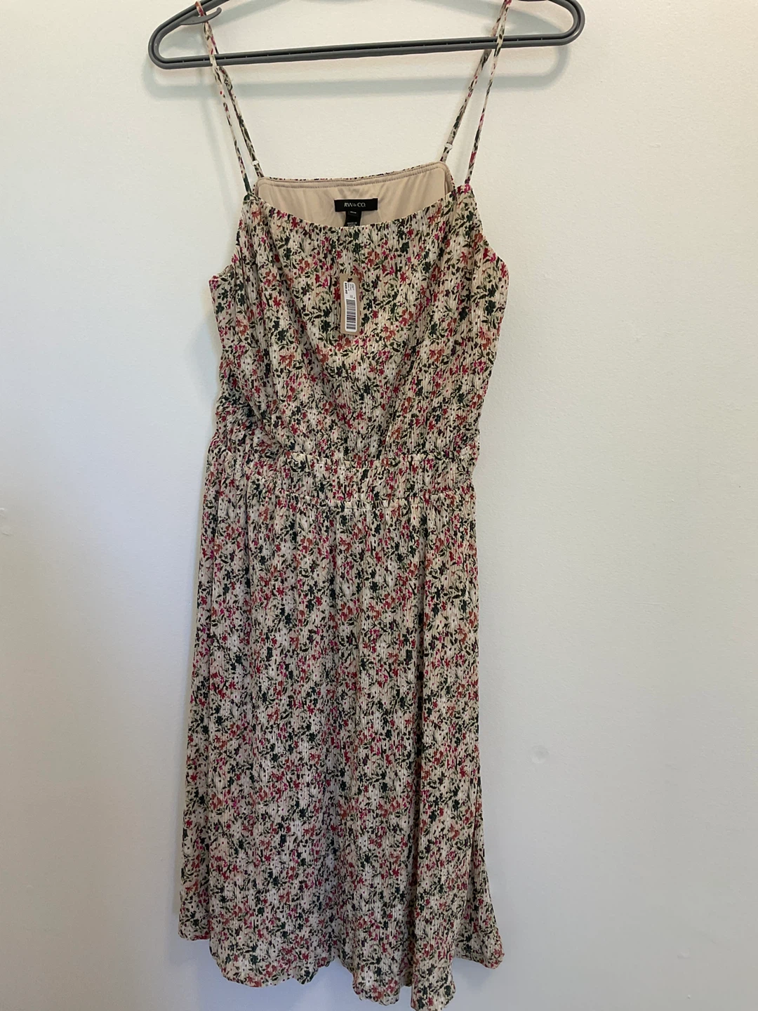 RW&CO. Floral Print Spaghetti Strap Dress