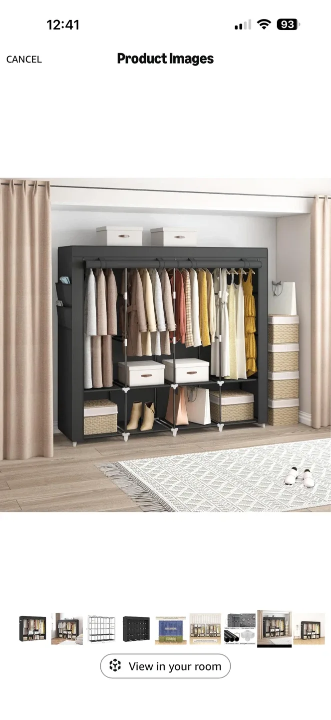 Portable Wardrobe Closet Organizer - photo 5