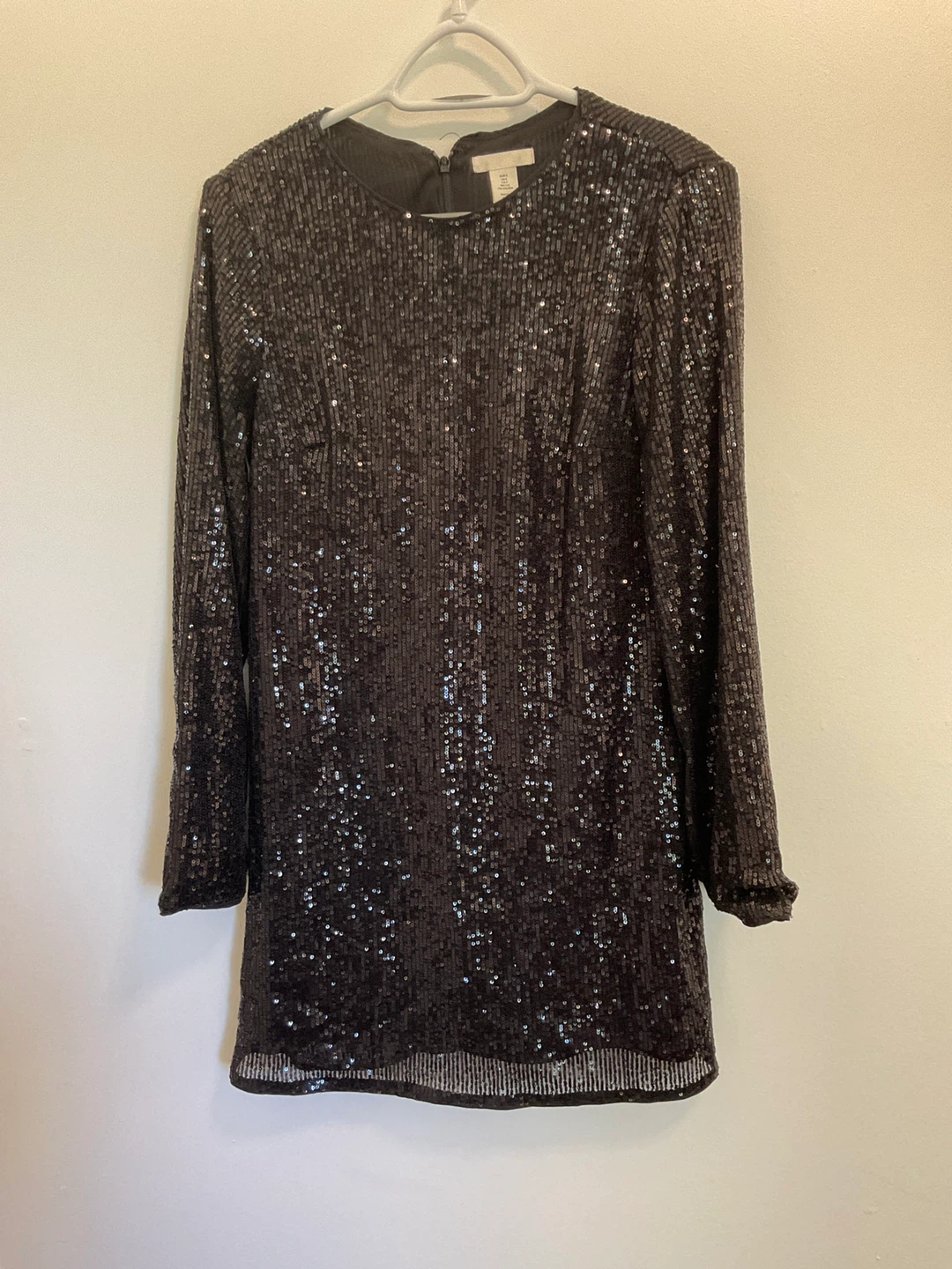 H&M Sequin Long Sleeve Dress