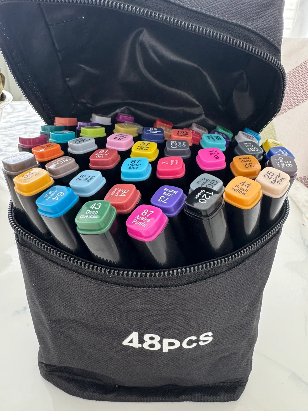 Brand new *48 Piece Marker Set in Black Carrying Case