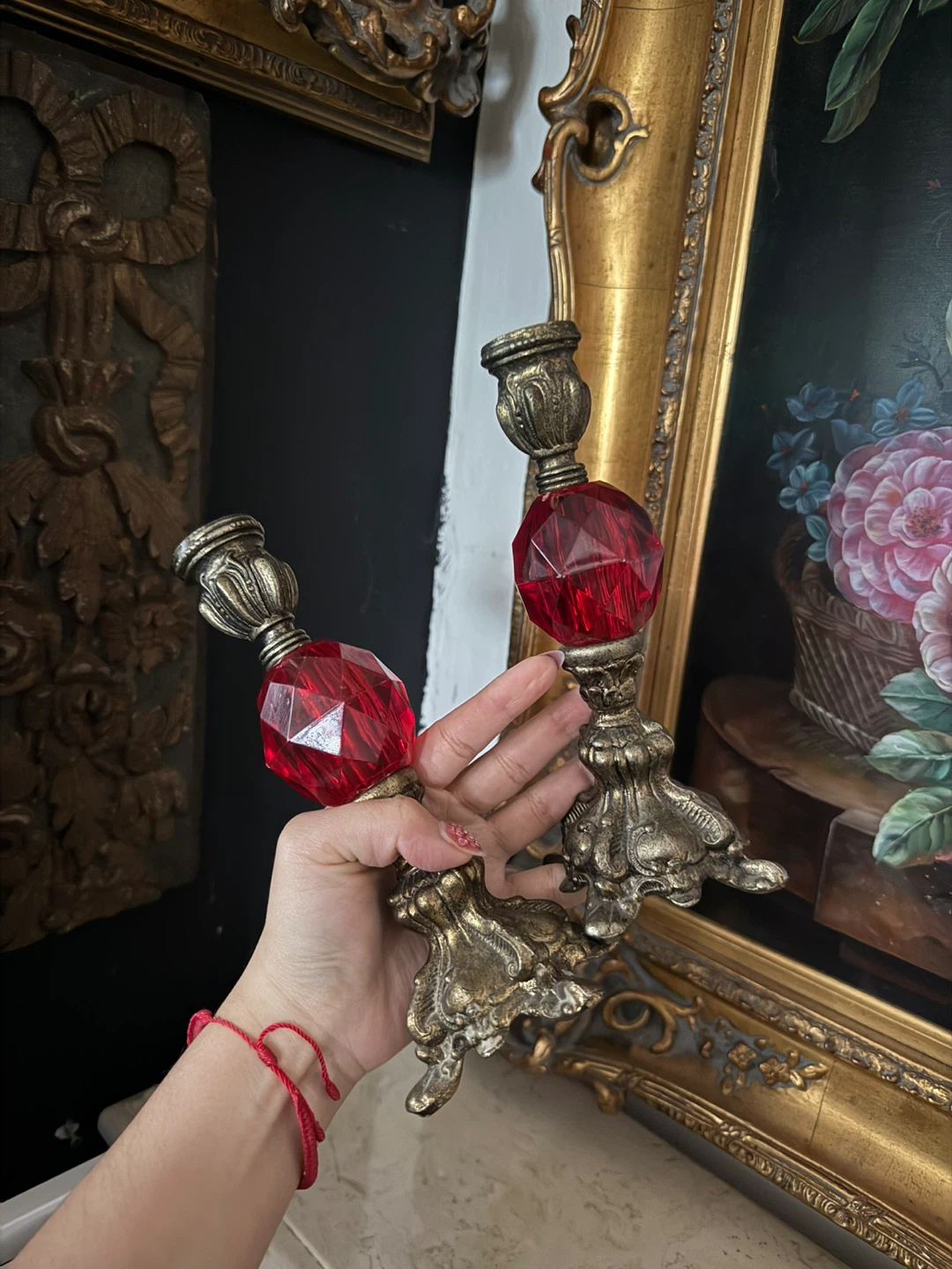 Pair of vintage Candlet holders