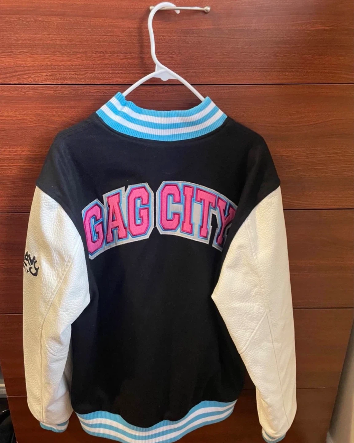 Nicki Minaj Gag City Black Varsity Jacket $100 - photo 2