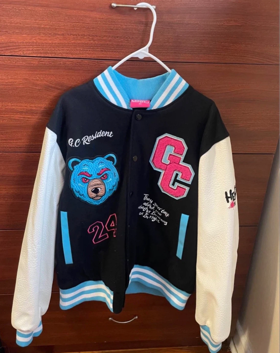 Nicki Minaj Gag City Black Varsity Jacket $100