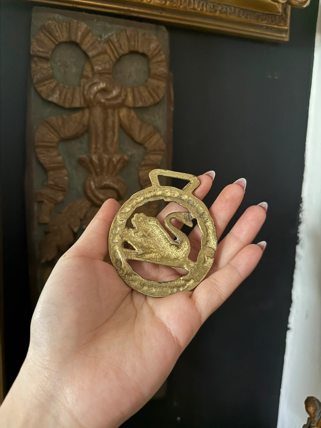Vintage Swan Horse Brass - photo 2