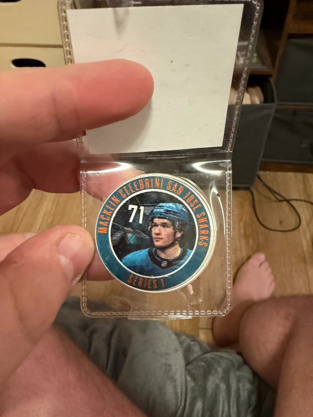 Celebrini 1 oz silver plated NHL Trading Coin 2025-26 Series 1