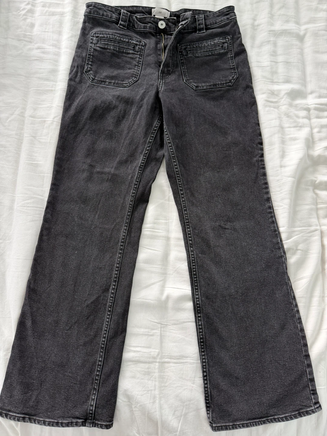 H&M Black Wide-Leg Jeans