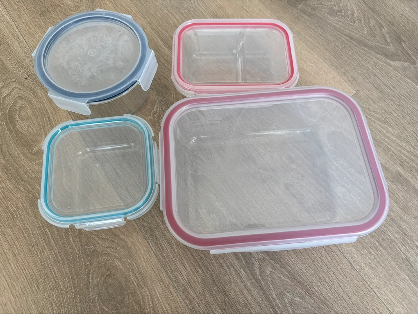 Set of 4 Glass Food Storage Containers