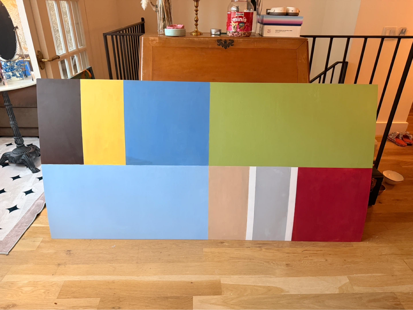 Abstract Color Block Canvas Wall Art - photo 2