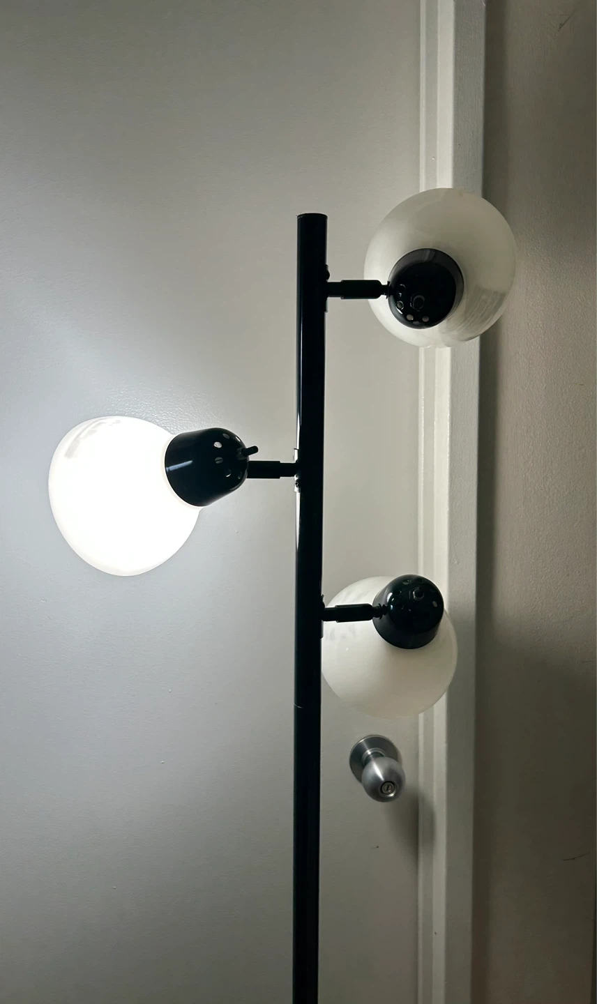 Black 3-Light Floor Lamp - photo 5