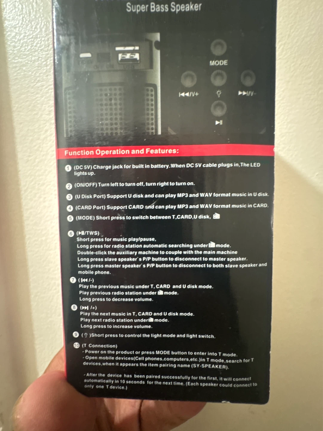 ZQS1201 Wireless Super Bass Speaker - photo 2