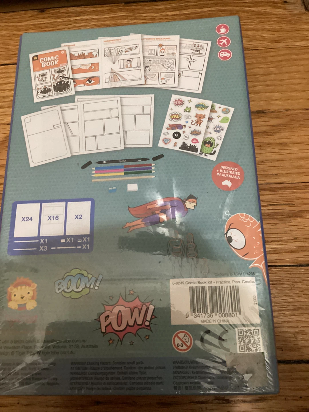 New in wrapper still Tiger Tribe Comic Book Kit - photo 2