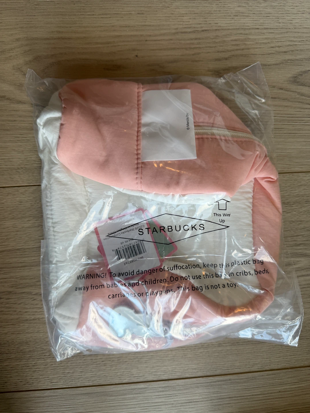 Starbucks Miffy Pouch Reserve Exclusive Puffer Pink