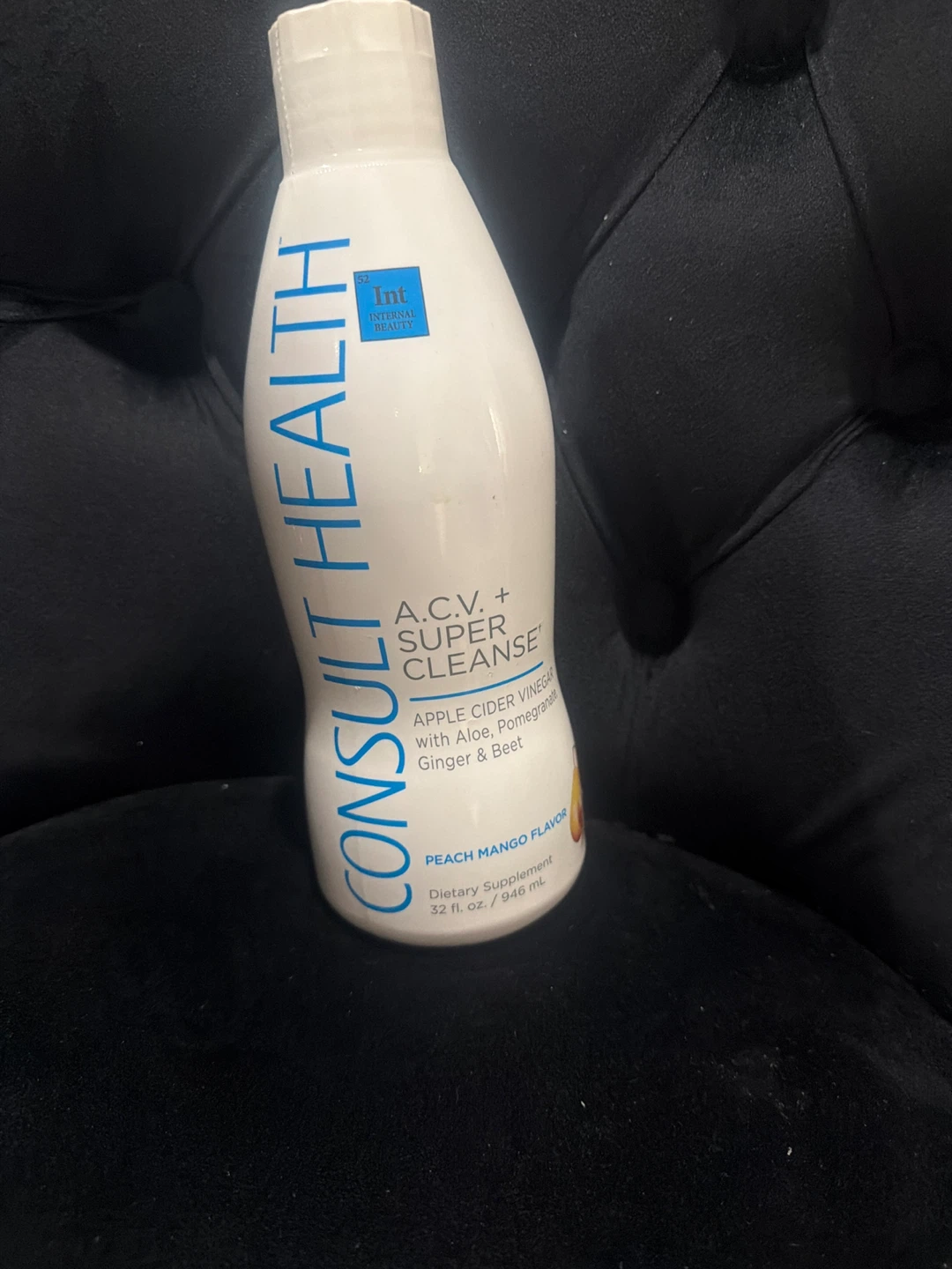 Consult Health ACV + Super Cleanse Peach Mango Flavor 32 oz