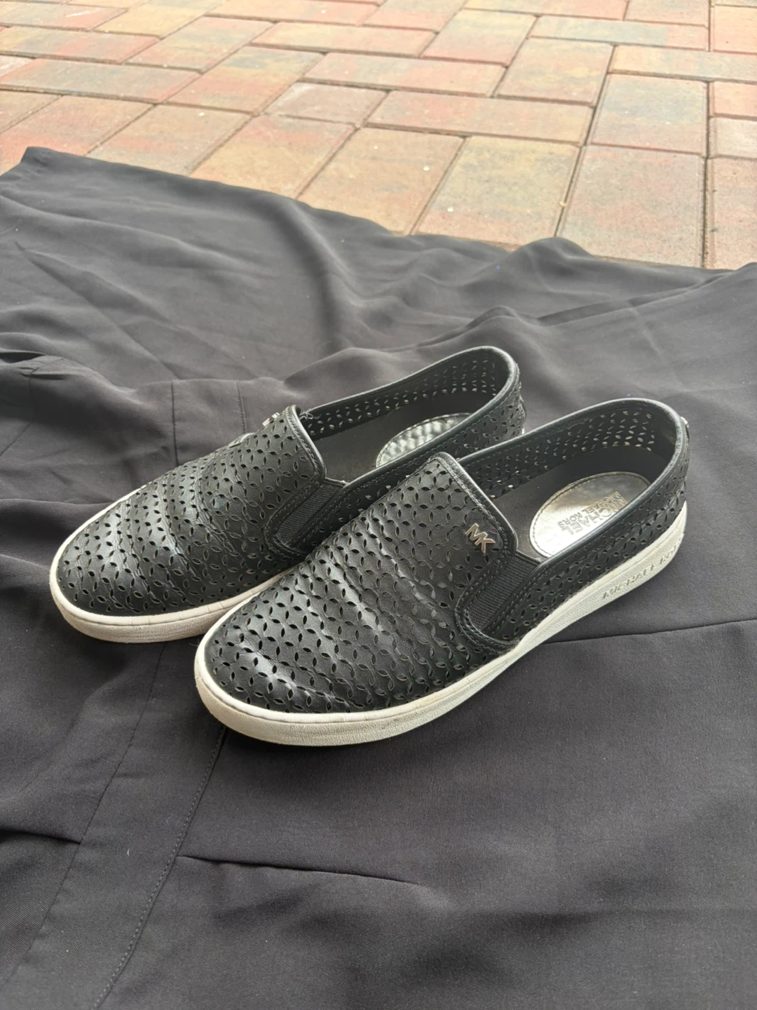 Michael Kors Black Perforated Slip-On Sneakers - photo 2