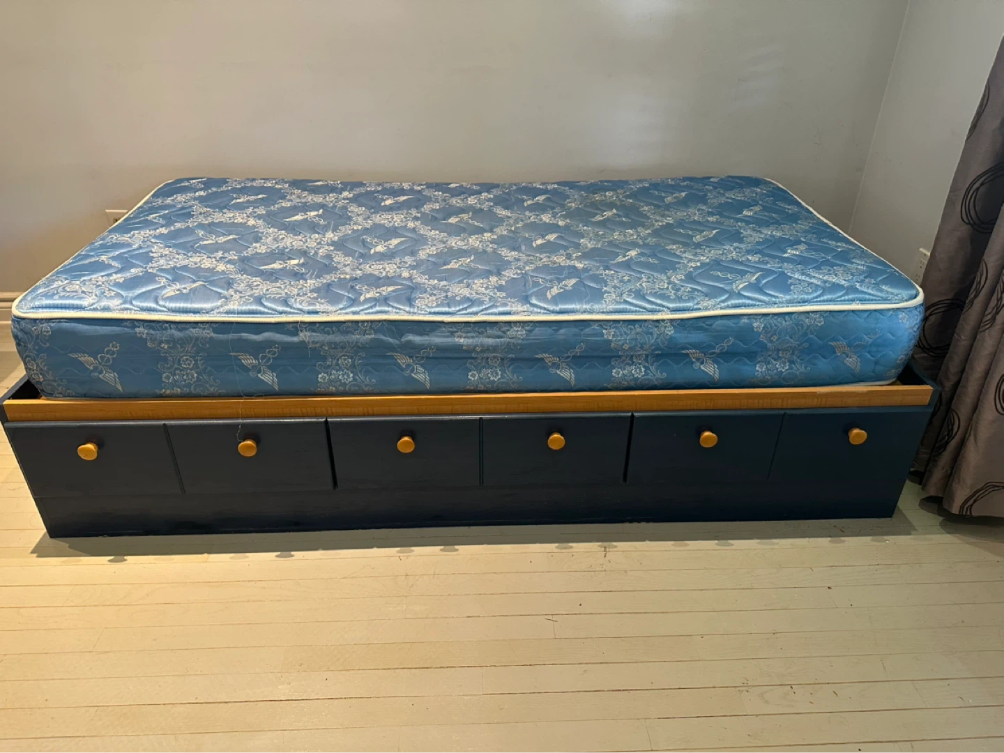 Twin Bed Frame with Storage Drawers - photo 5