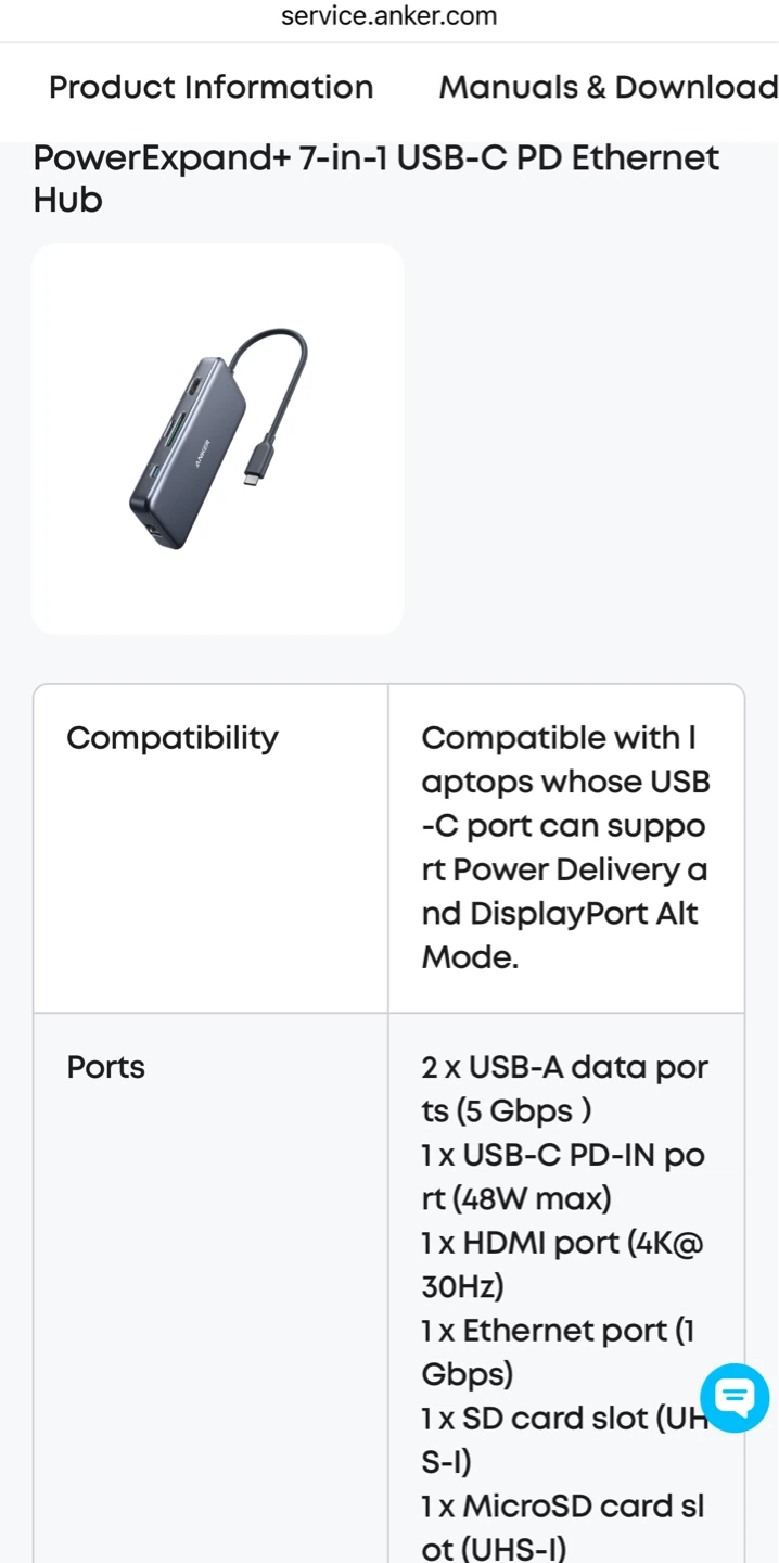Anker PowerExpand+ 7-in-1 USB-C PD Ethernet Hub - photo 2