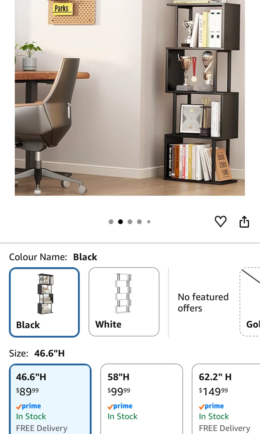 Black Modern Bookshelf - photo 3