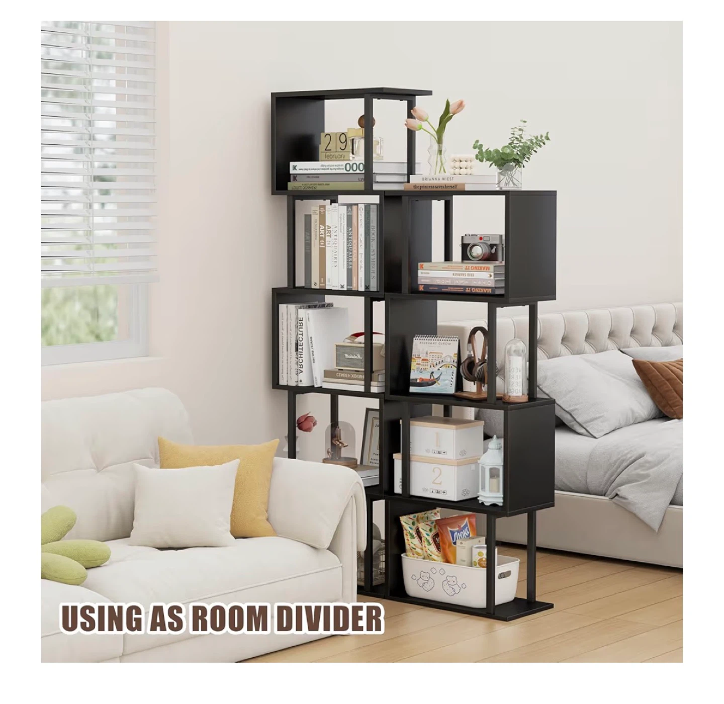 Black Modern Bookshelf - photo 5