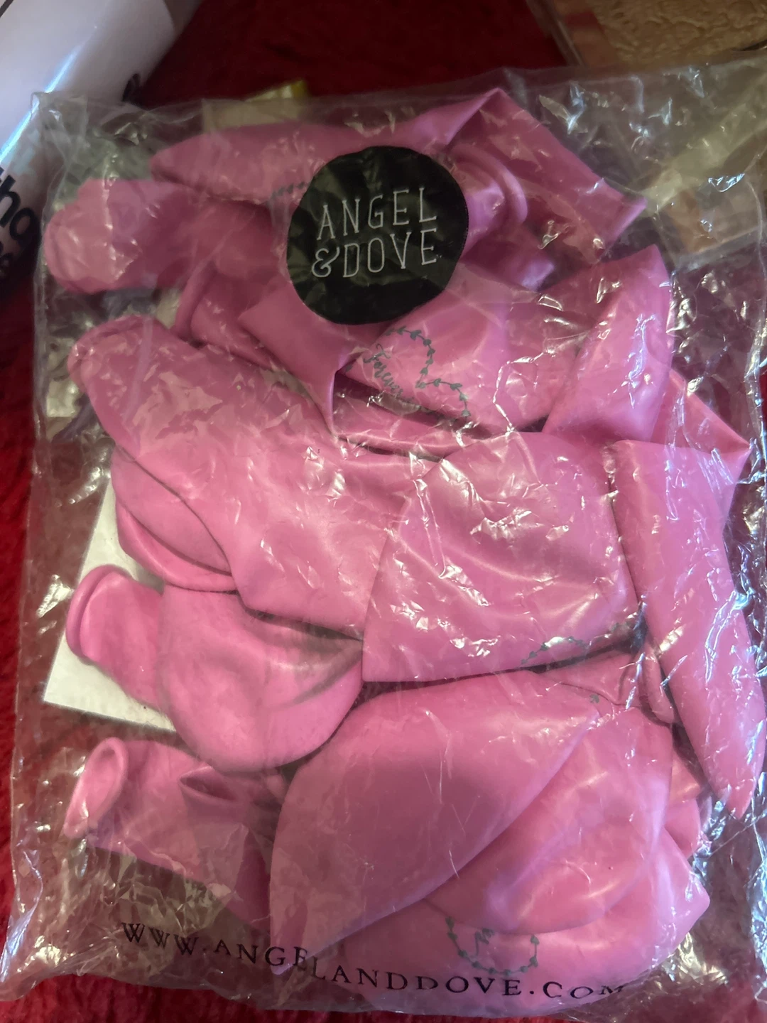 Angel & Dove Remembrance Balloons (Pink)