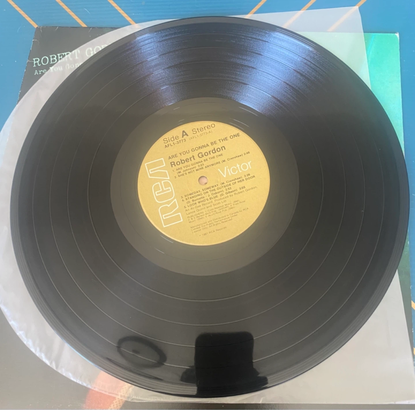 Vinyl Robert Gordon Are You Gonna Be the One VG+ NeoRockabilly - photo 3