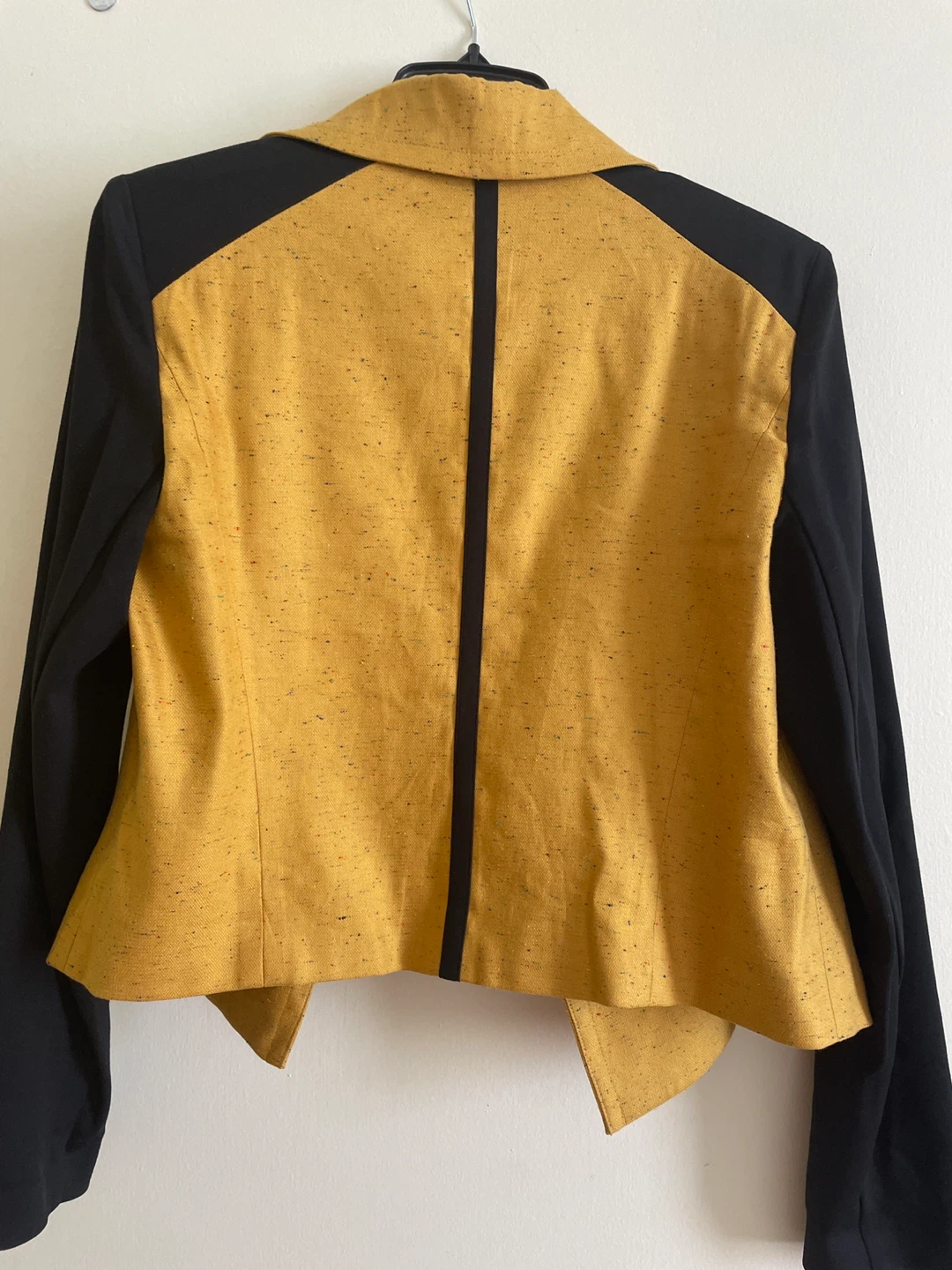 Tristan Women's Yellow and Black Blazer - Size S - photo 2