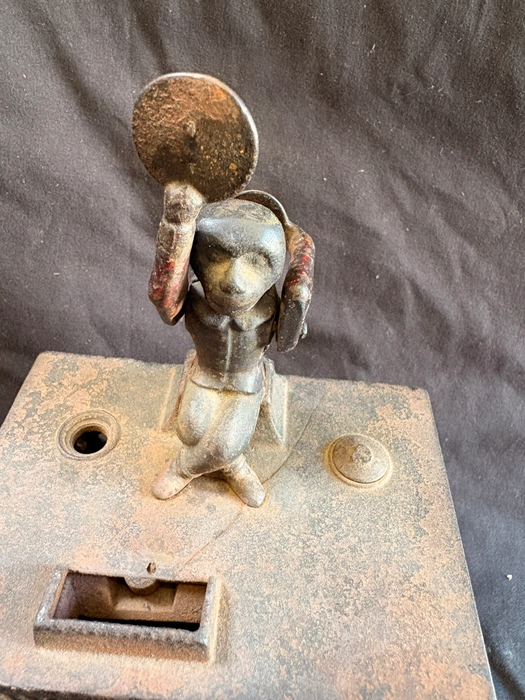 Vintage Cast Iron Organ Bank Mechanical Bank - photo 4