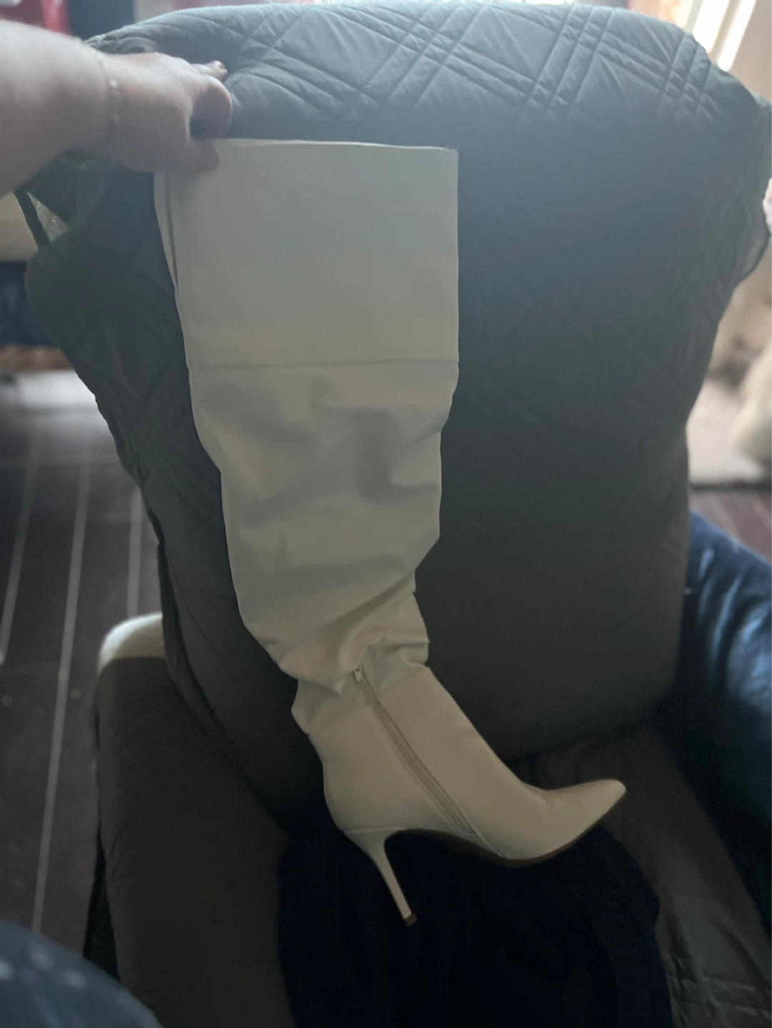 White Over-the-Knee Boots new never wear - photo 3