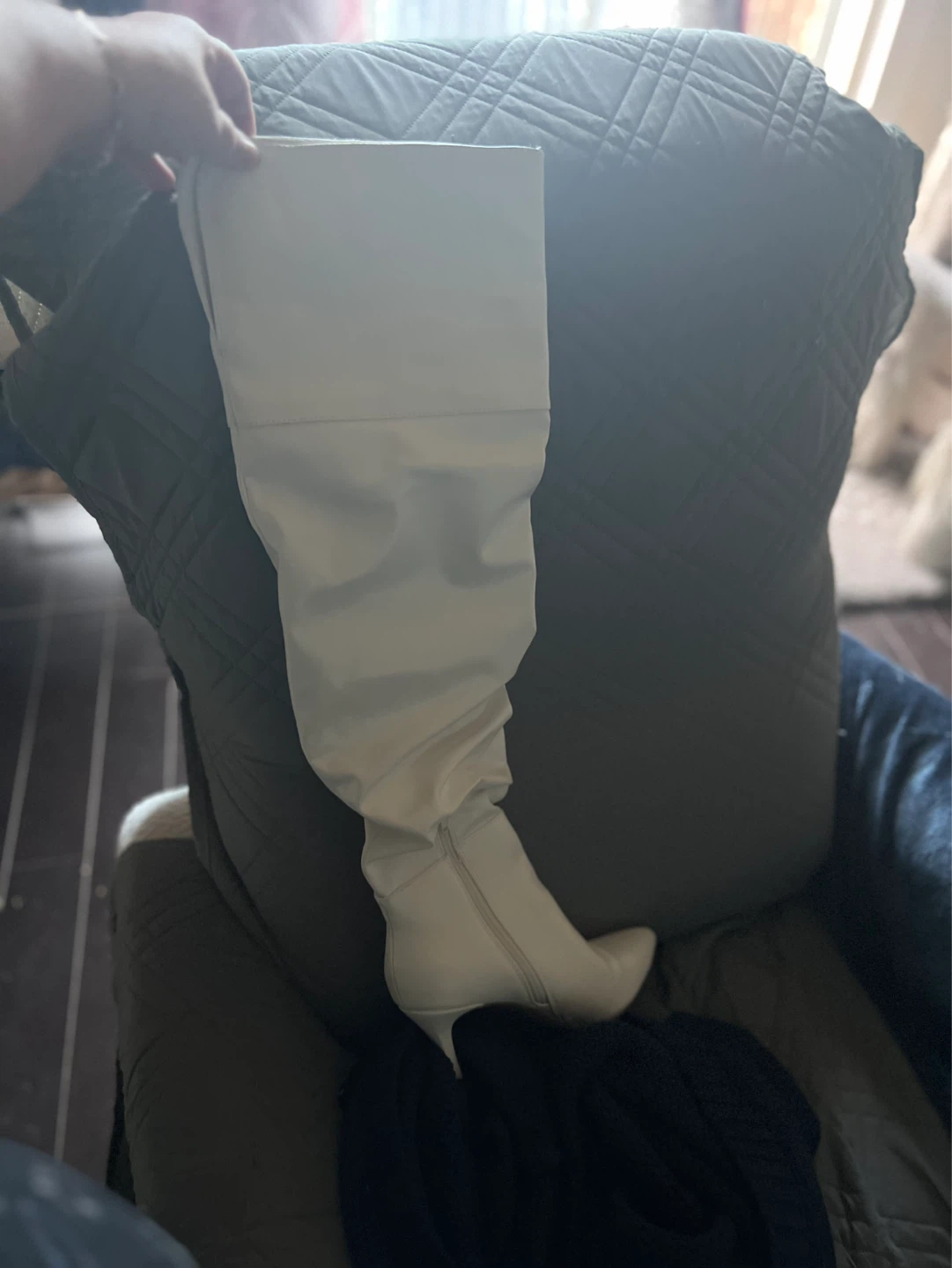 White Over-the-Knee Boots new never wear - photo 2