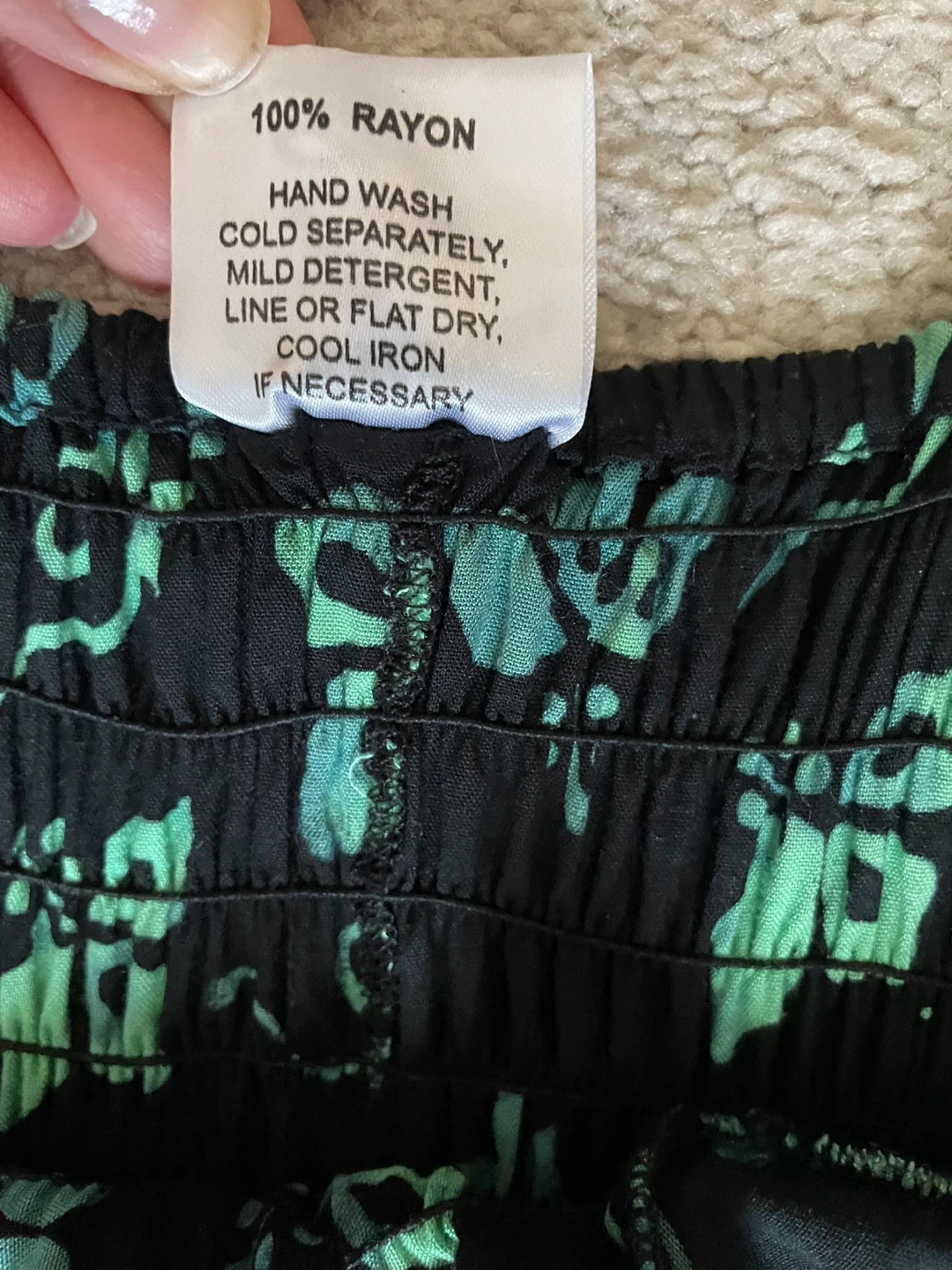 Young Fashion Black & Green Floral Sundress - photo 3