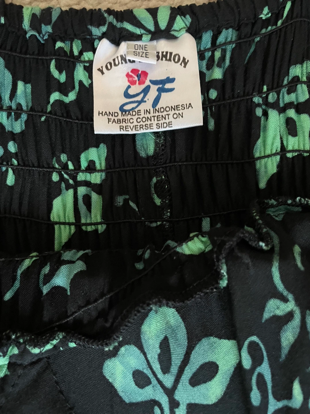 Young Fashion Black & Green Floral Sundress - photo 2