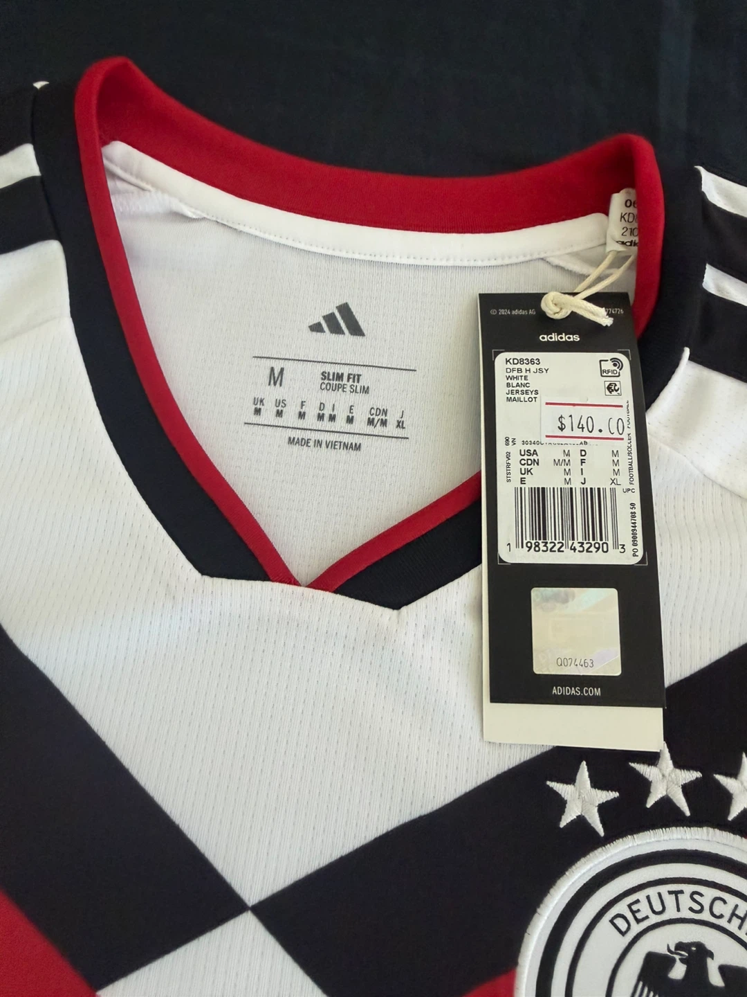 Authentic Adidas Germany National Football Team Jersey - Size M - photo 3