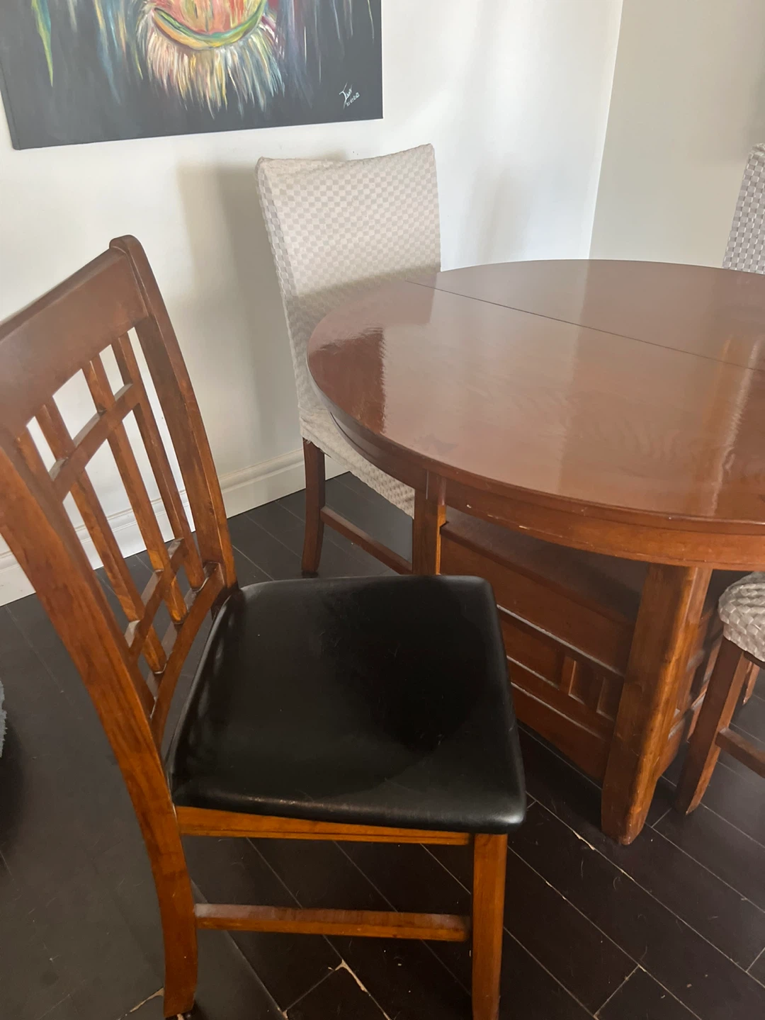 Wooden Dining Table and Chairs Set - photo 5